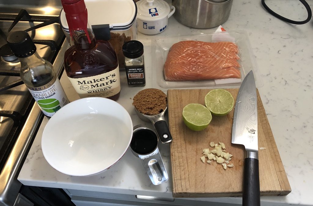 Bourbon Marinated Salmon